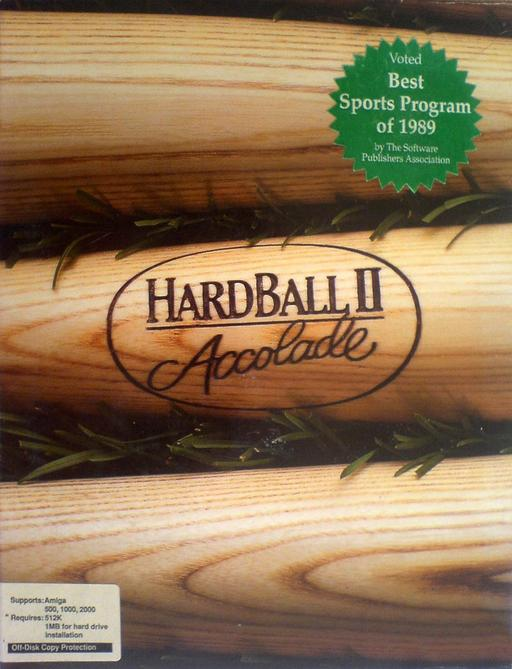 Hardball II box art for Amiga